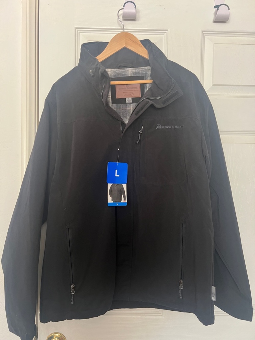 Men's Black Rugged Elements Lightweight Jacket - L